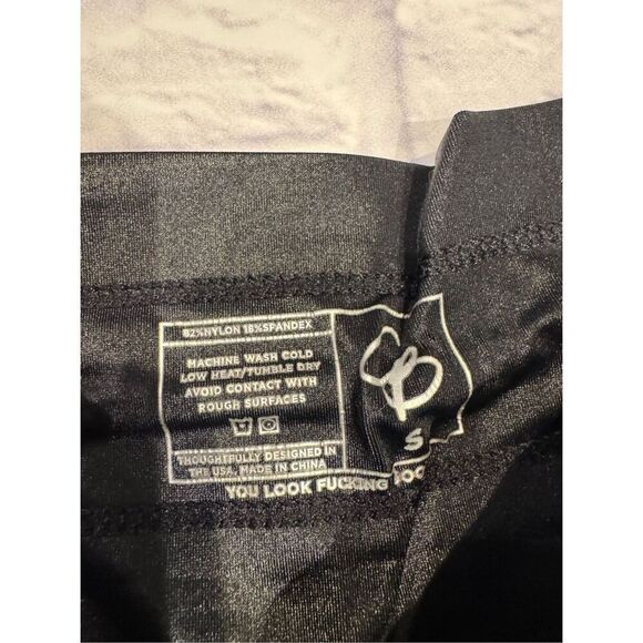 Celestial Bodiez Hybrid Street Joggers in Glossy Black Size Small - Picture 6 of 10